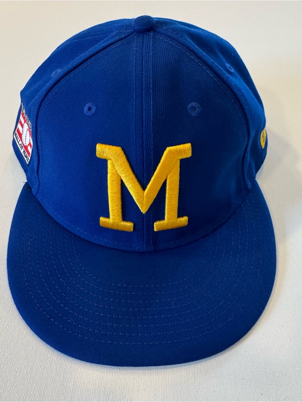 New Era Milwaukee Brewers Baseball Cap with 'Hall of Fame' Patch Never Worn